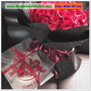 Combo Bánh Kem & Hoa Tươi - MM130
